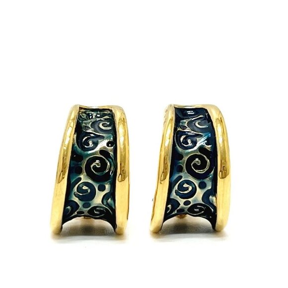 GIVENCHY Paris loop Accessories Earrings Metal Gold - Picture 1 of 11